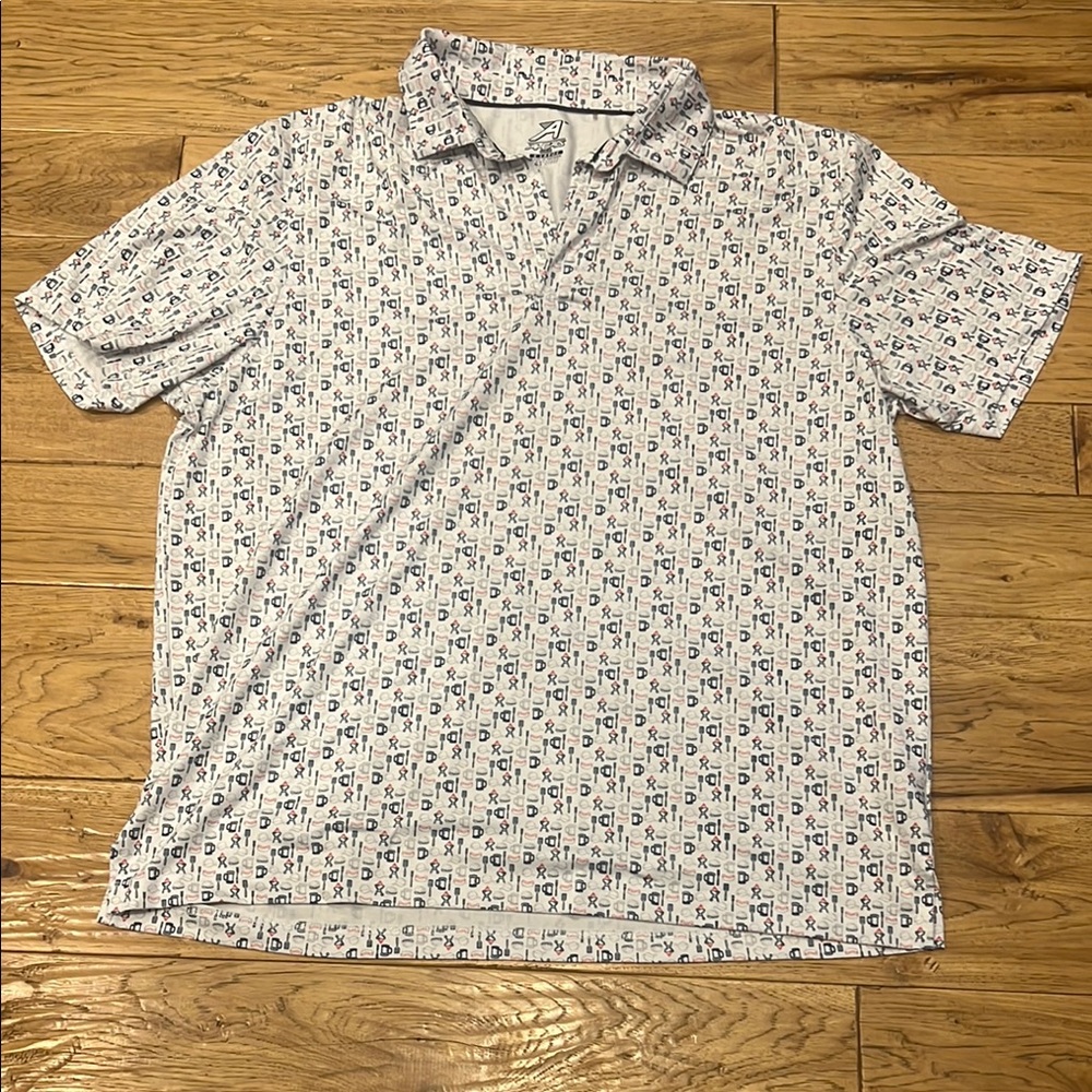 Men's White Patterned Shirt